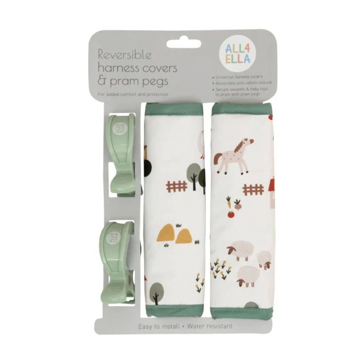 All4Ella Harness Covers and Pram Pegs - Country Farm