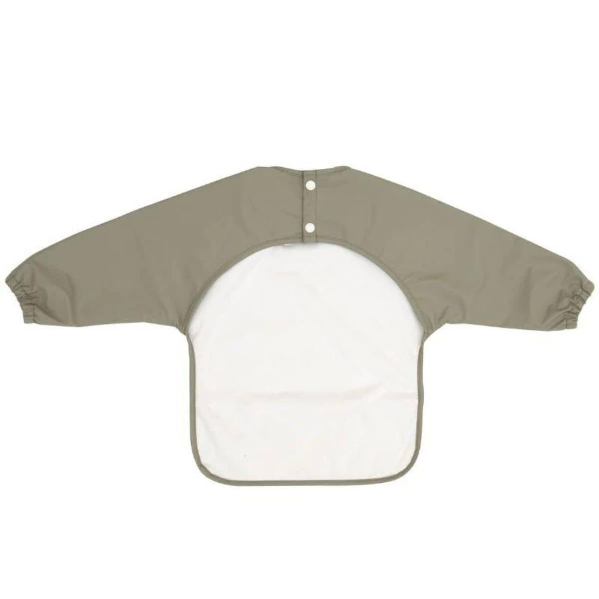 All4Ella Recycled Long Sleeve Bib - Two-tone Sage