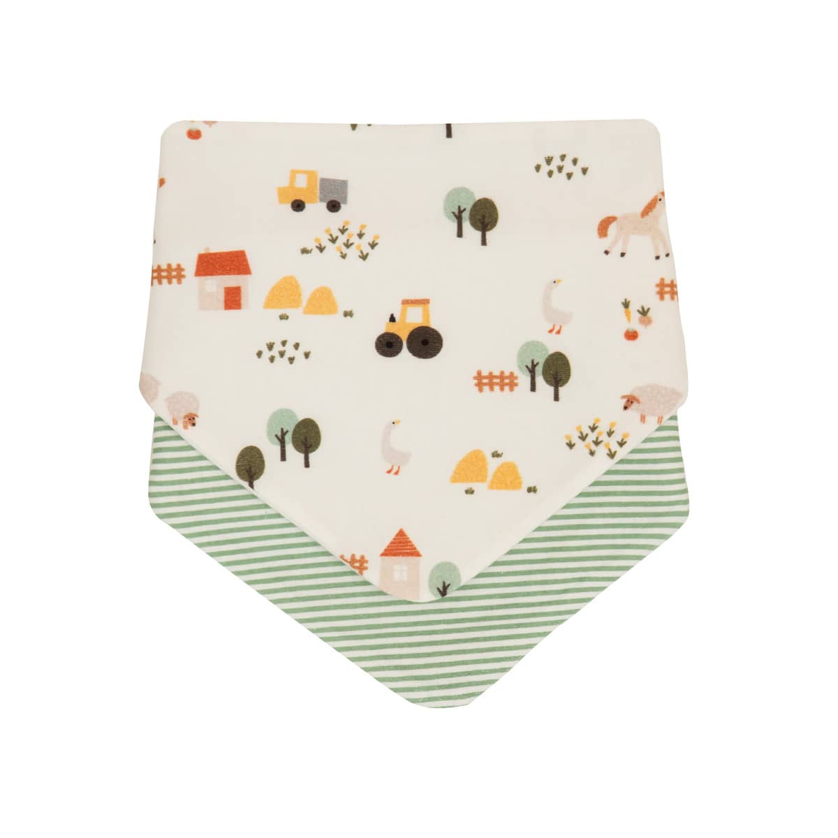 All4Ella Reversible Bandana Bibs 2pk - Country Farm