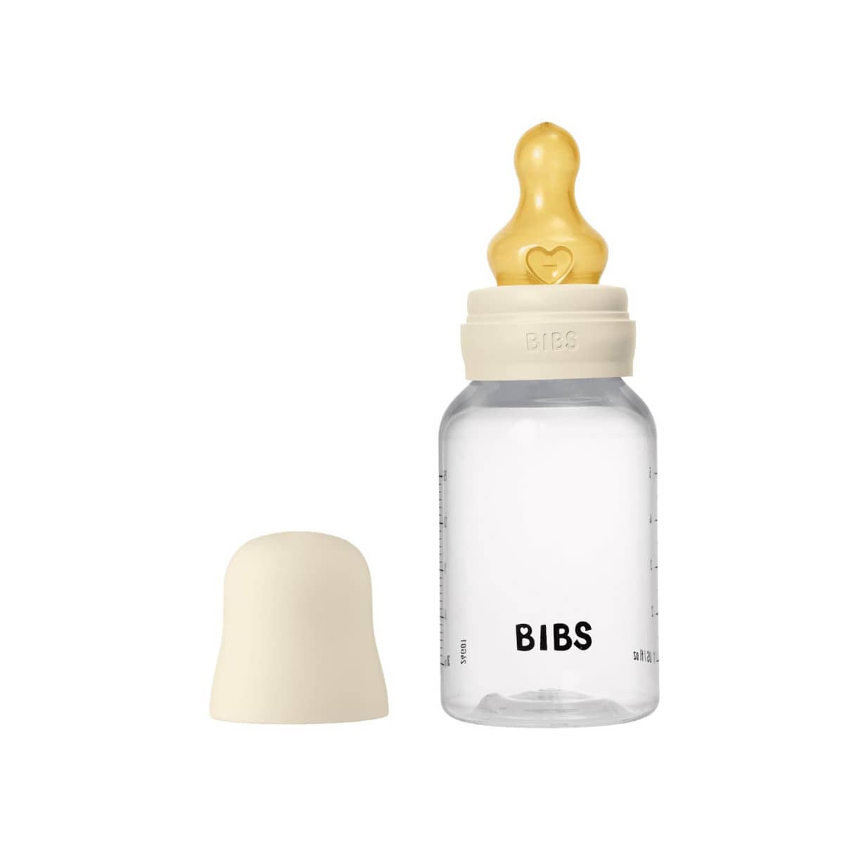 BIBS Baby PP Bottle - Latex Teat - 150ml - Ivory