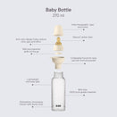 BIBS Baby PP Bottle - Latex Teat - 270ml