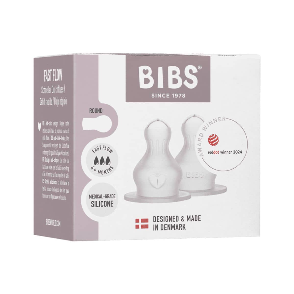 BIBS Bottle Silicone Teats - Fast Flow