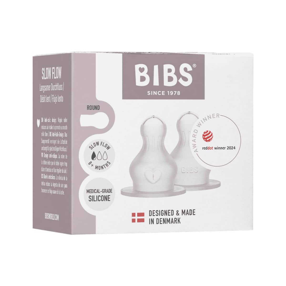 BIBS Bottle Silicone Teats - Slow Flow