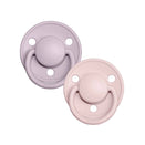 BIBS De Lux Dummies - Round | One Size | Silicone - Blossom Dusky Lilac