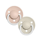 BIBS De Lux Dummies - Round | One Size | Silicone Night - Blush Vanilla