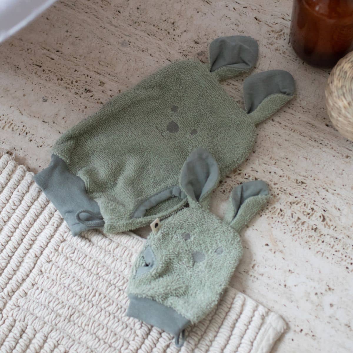 BIBS Kangaroo Washcloth Set