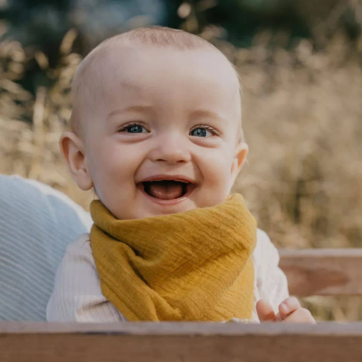 BIBS Organic Muslin Bandana Bib - Mustard