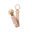 BIBS Paci Braid Pacifier Clip - Blush