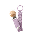 BIBS Paci Braid Pacifier Clip - Violet Sky / Mauve