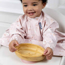 BIBaDO Baby Coverall Bib - Long Sleeve - Botanical Bunnies