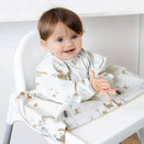 BIBaDO Baby Coverall Bib - Long Sleeve - Serengeti Spaghetti