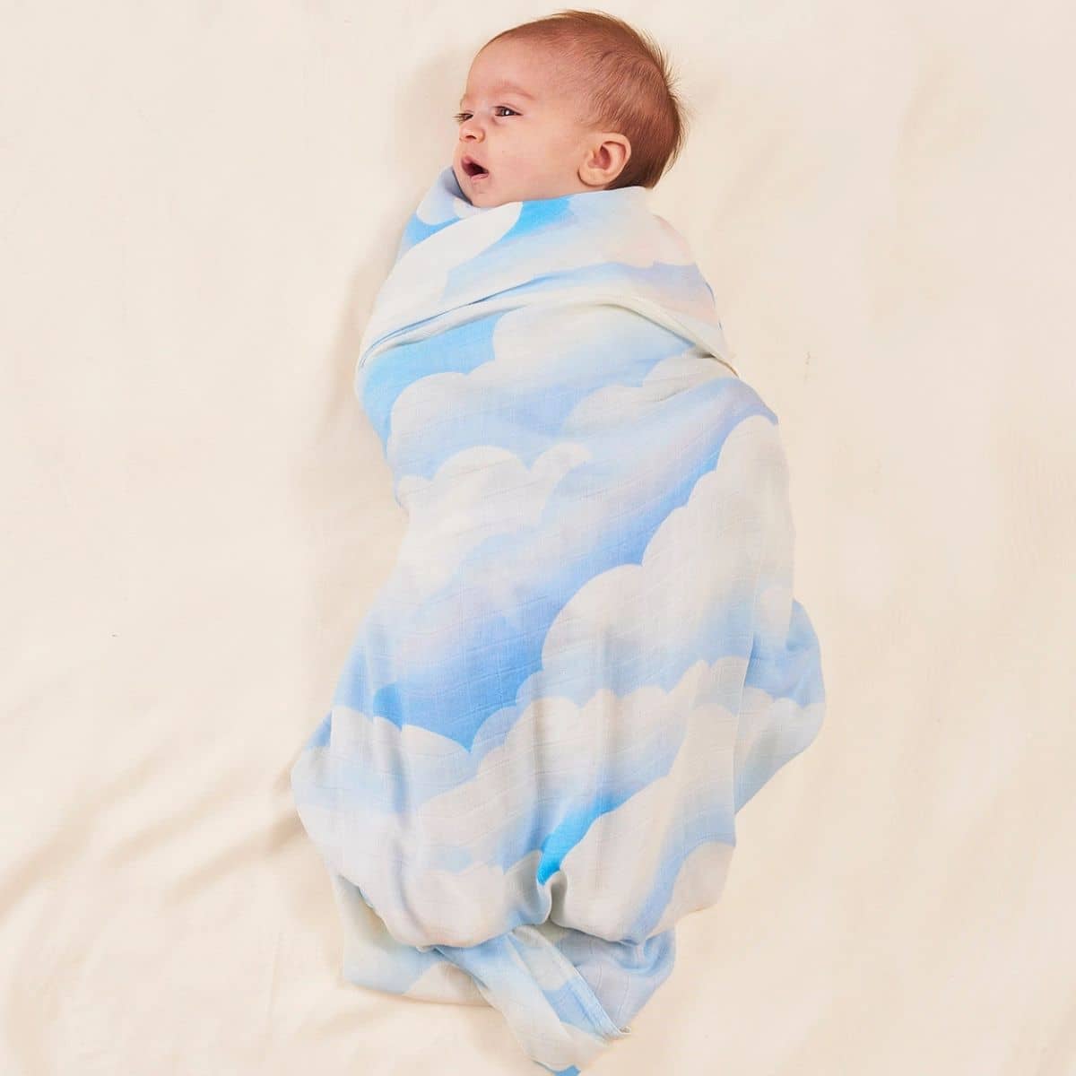 Banabae Bamboo / Organic Cotton Swaddle - Head in the Clouds