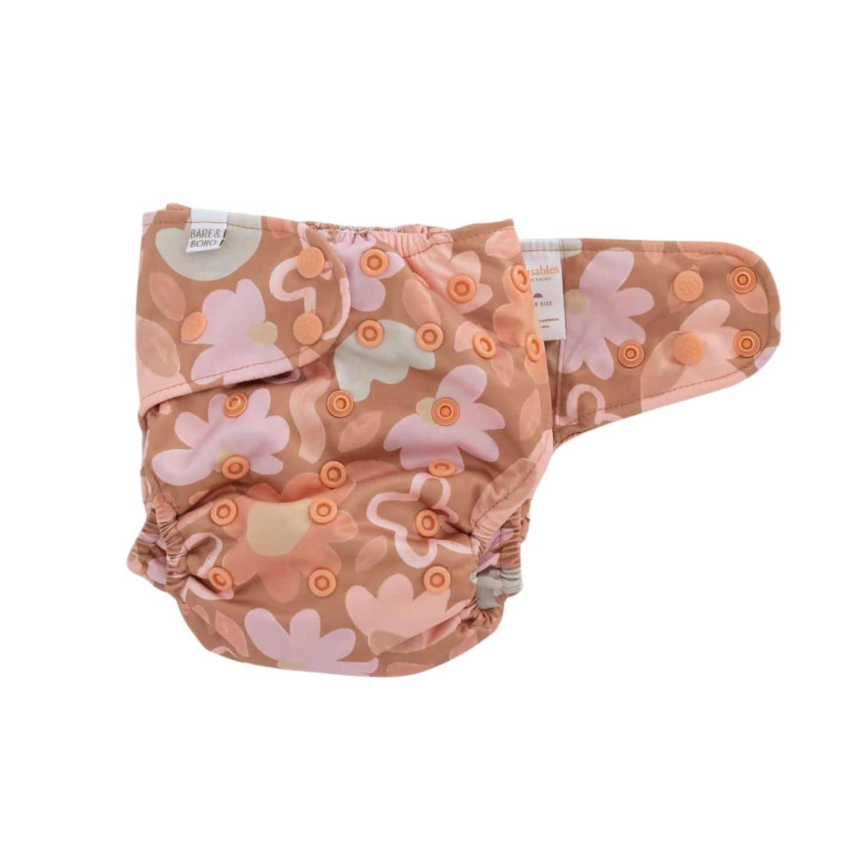 Bare and Boho Soft Cover Nappy 2.0 - One Size - Posy