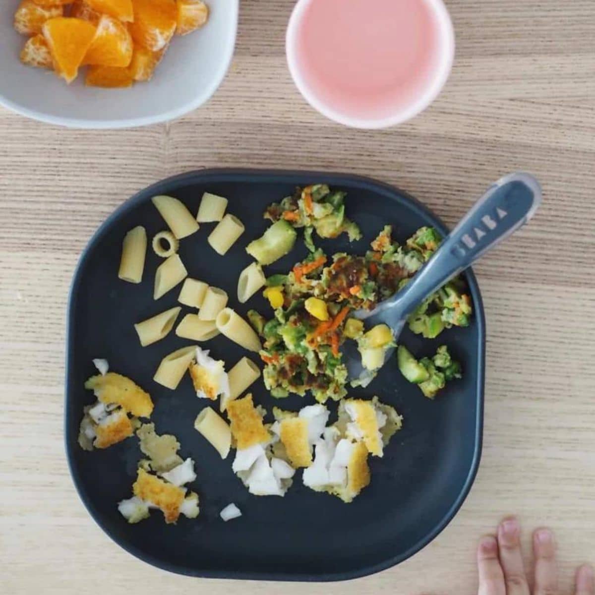 Beaba Silicone Suction Meal Set - Night Blue
