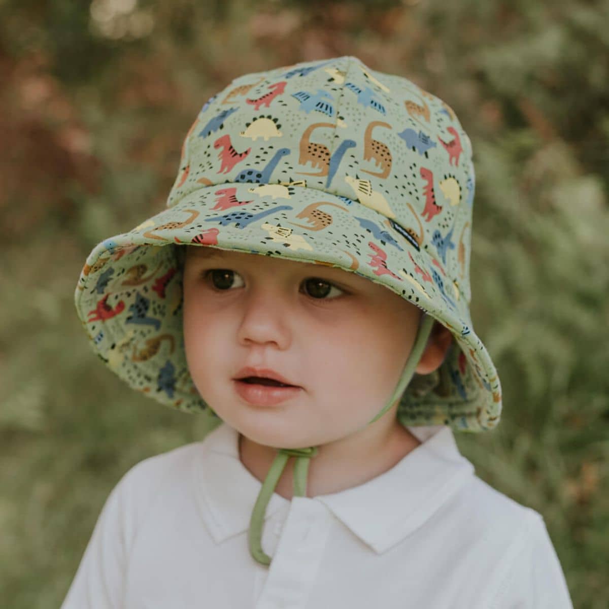 Bedhead Baby Bucket Hat with Strap - Limited Edition - Dino