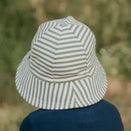 Bedhead Baby Bucket Hat with Strap - Limited Edition - Khaki Stripe