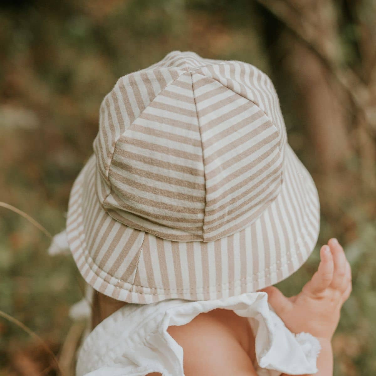 Bedhead Baby Bucket Hat with Strap - Limited Edition - Natural Stripe