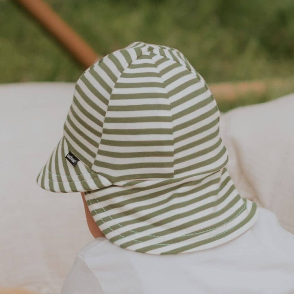 Bedhead Legionnaire Hat with Strap - Limited Edition - Khaki Stripe