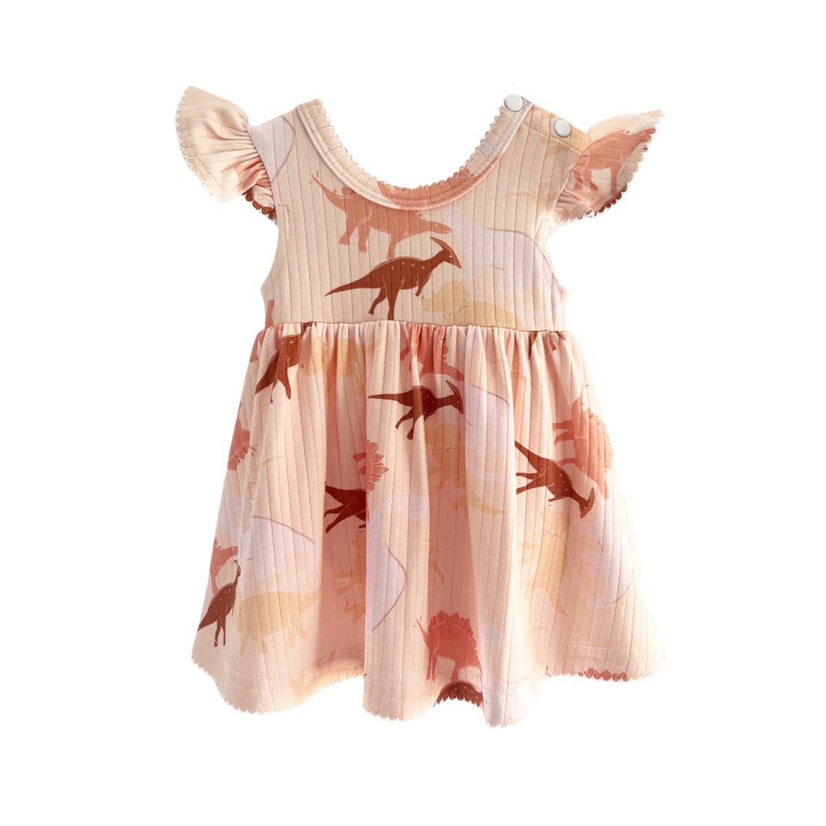 Bencer & Hazelnut Jersey Dress - Dino Peach