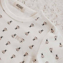 Bencer & Hazelnut Short Sleeve Bodysuit - Love Bug Pattern