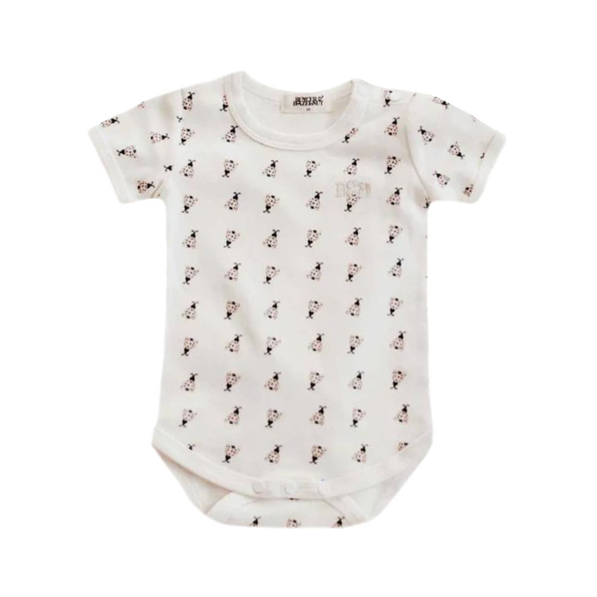 Bencer & Hazelnut Short Sleeve Bodysuit - Love Bug Pattern