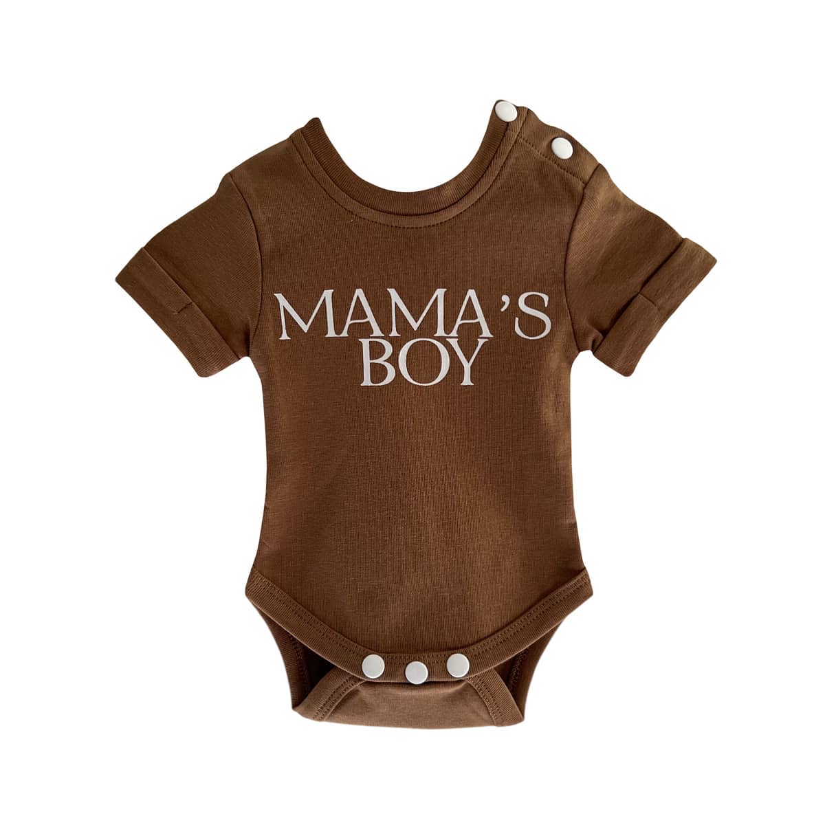 Bencer & Hazelnut Short Sleeve Bodysuit - Mama's Boy