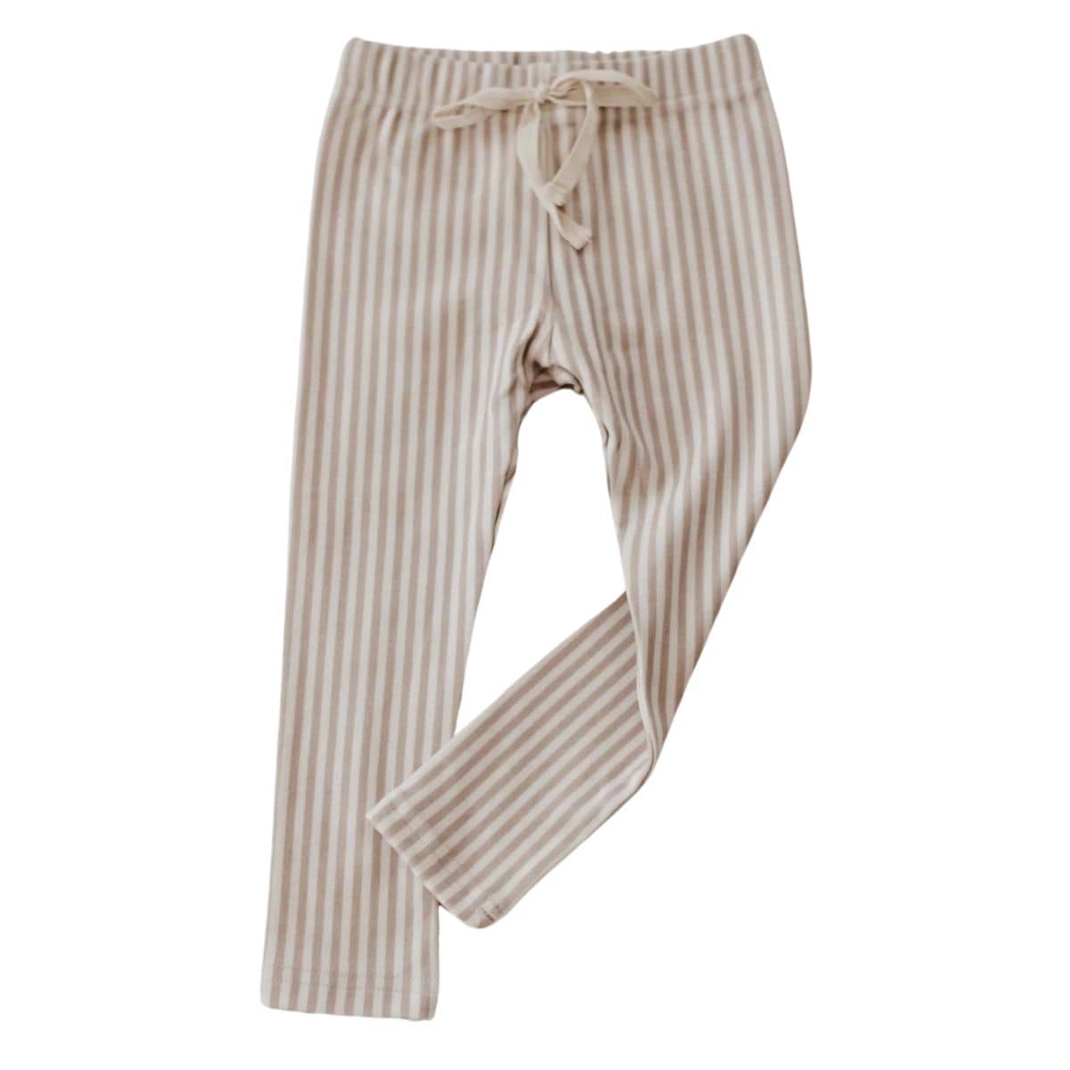 Bencer & Hazelnut Striped Leggings