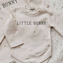 Bencer & Hazelnut Long Sleeve Bodysuit - Little Bunny Text