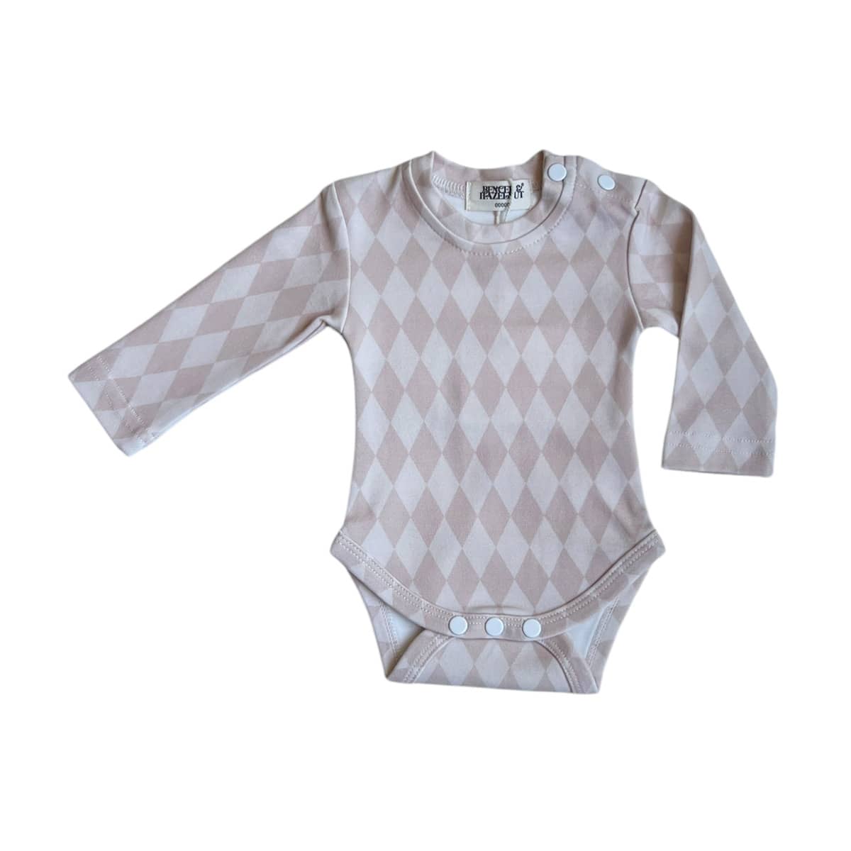 Bencer & Hazelnut Long Sleeve Bodysuit - Diamond