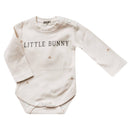 Bencer & Hazelnut Long Sleeve Bodysuit - Little Bunny Text