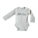 Bencer & Hazelnut Long Sleeve Bodysuit - Little Chick Text