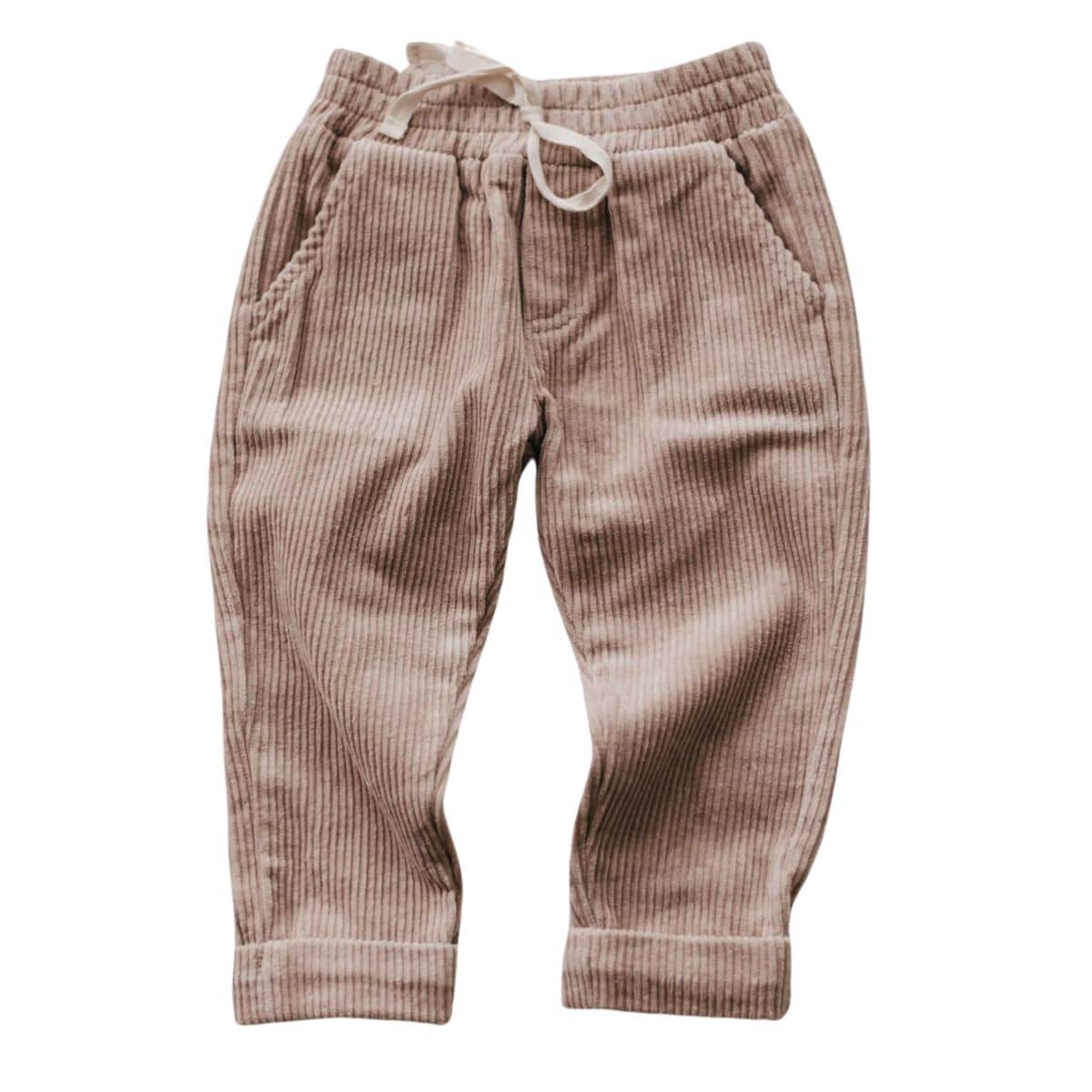 Bencer & Hazelnut Cord Joggers - Mushroom