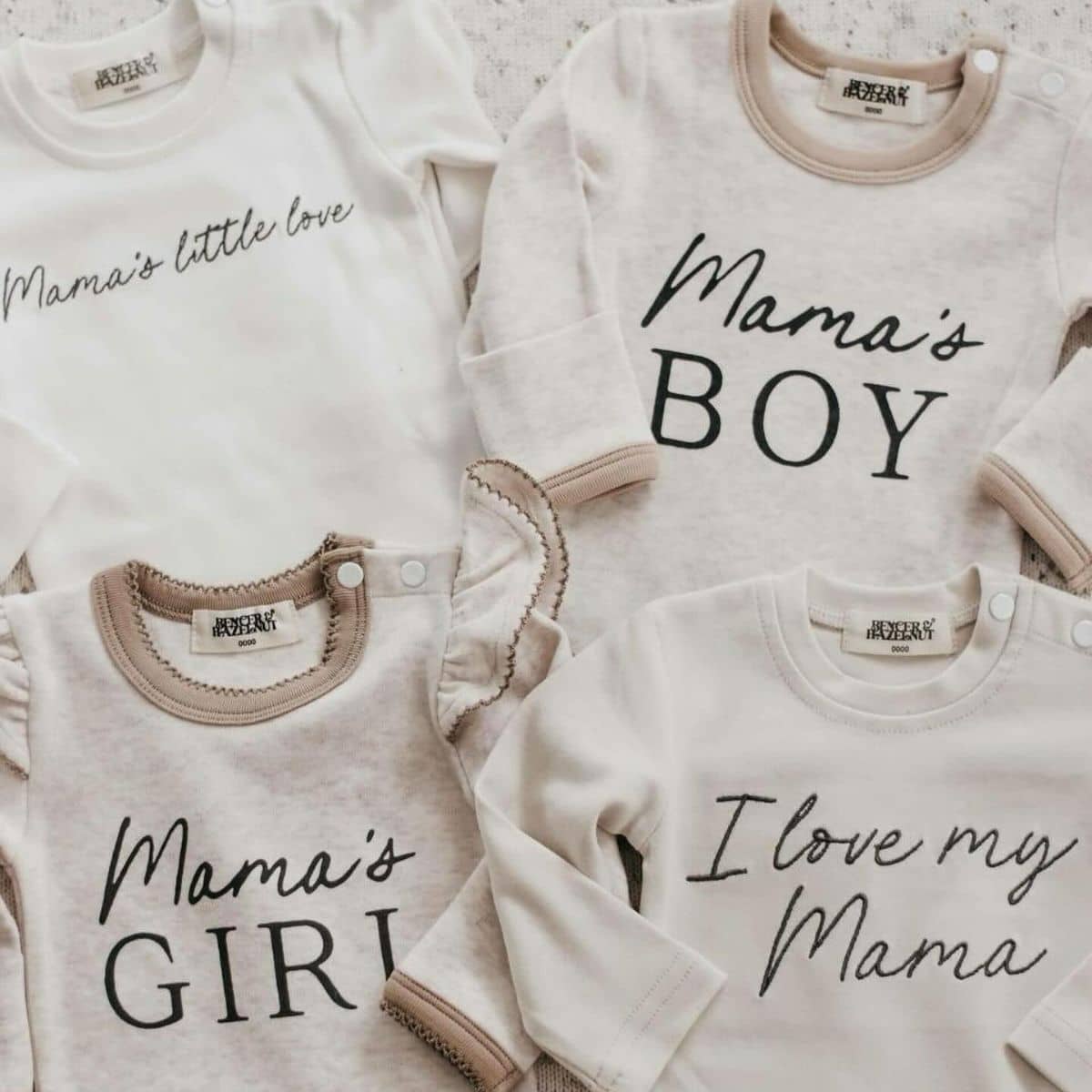 Bencer & Hazelnut Long Sleeve Bodysuit - Mama's Girl