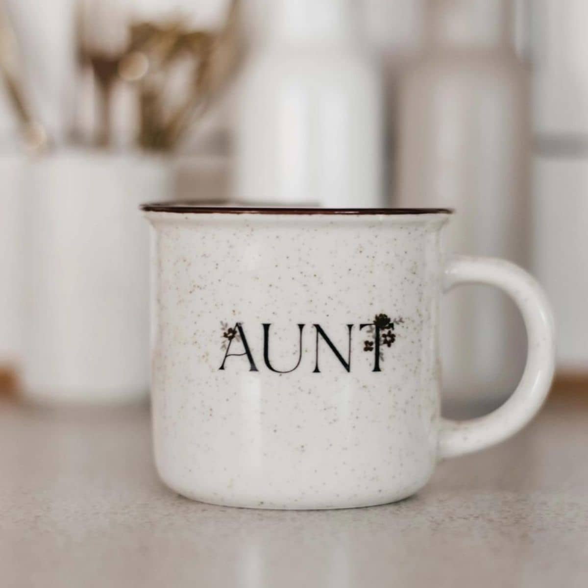 Bencer & Hazelnut Secret Garden Ceramic Mug - Aunt