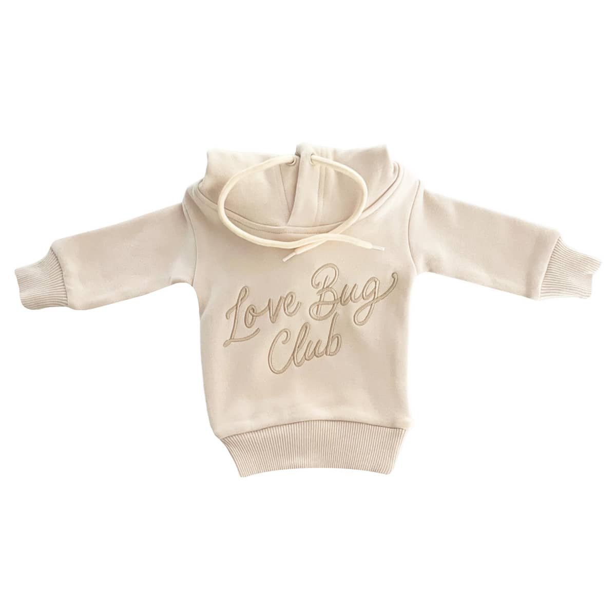 Bencer & Hazelnut Love Bug Club Script Hoodie - Oatmeal