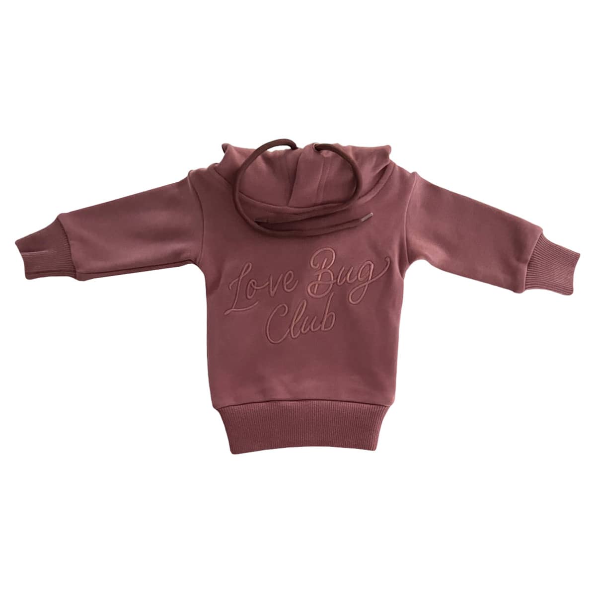 Bencer & Hazelnut Love Bug Club Script Hoodie - Plum