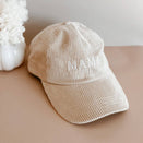 Blossom & Pear Corduroy Curve Brim Cap - Mama