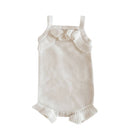 Blossom & Pear Frill Knit Romper - Milk