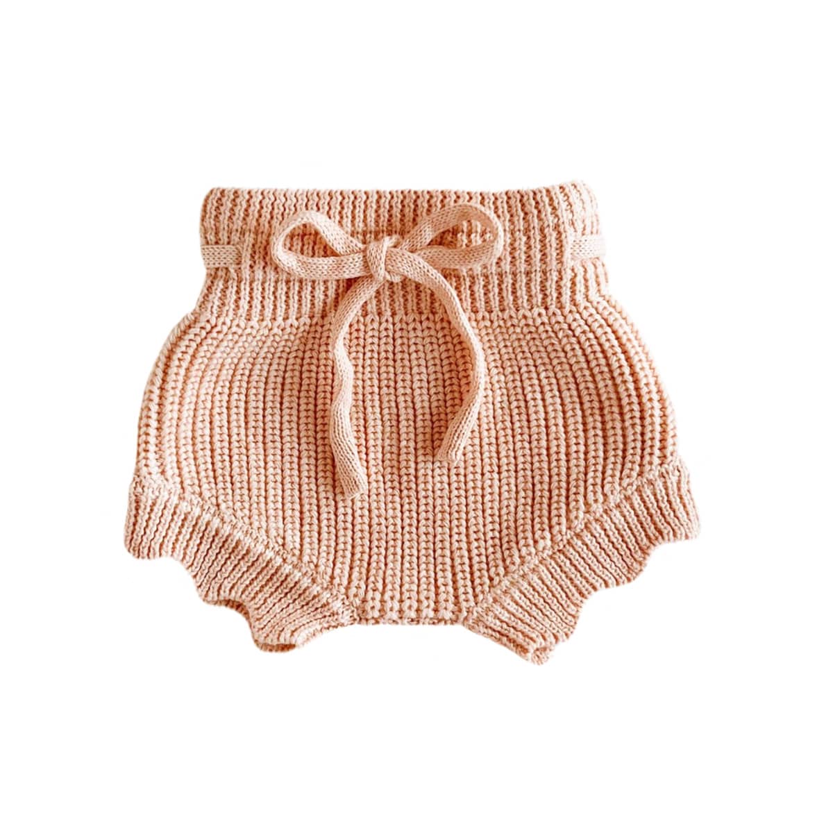 Blossom & Pear Mini Knit Shorties - Pink Lemonade - Scallop