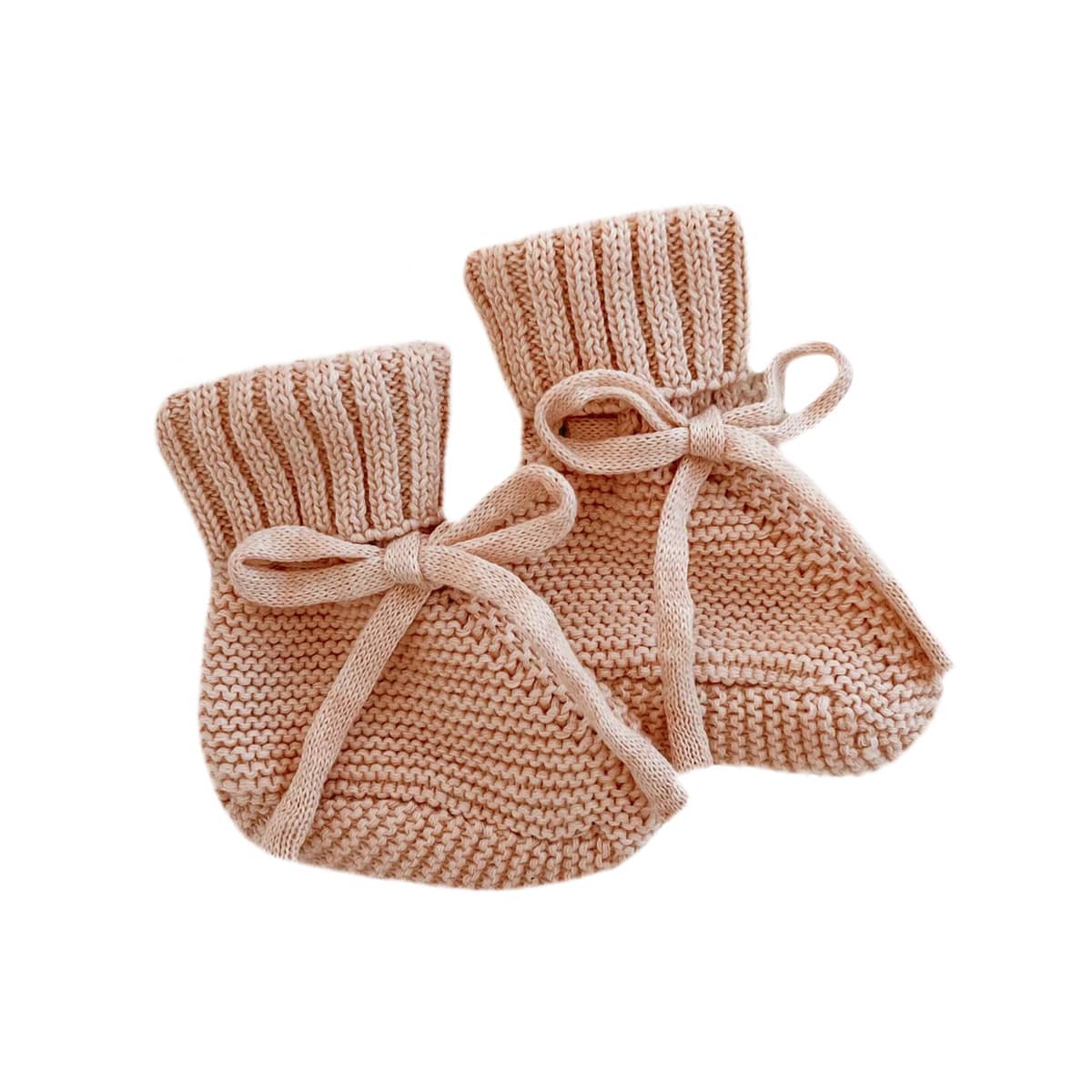 Blossom & Pear Knit Booties - Pink Lemonade