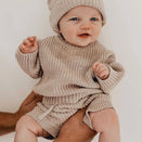 Blossom & Pear Mini Knit Shorties - Fawn