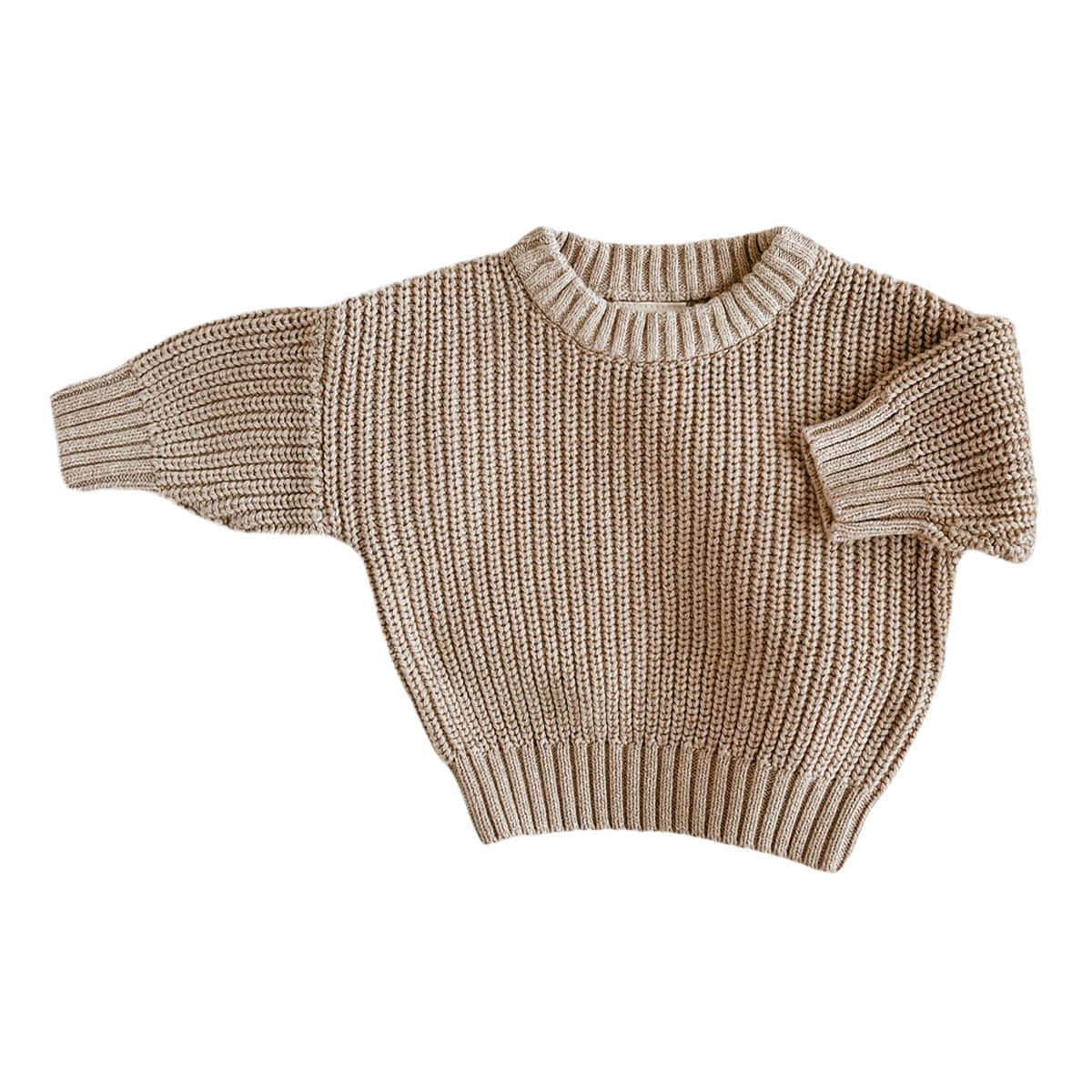 Blossom & Pear Mini Knit Sweater - Fawn