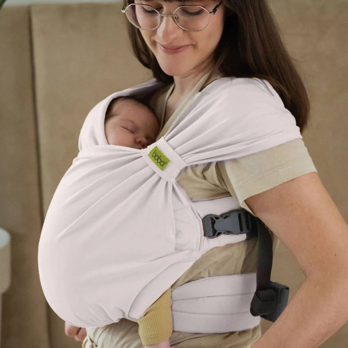 Boba Bliss Buckled Wrap Carrier v2 - Organic Stone