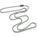 Babylonia Bola Pregnancy Jewel Necklace - Black with Silver Question Mark