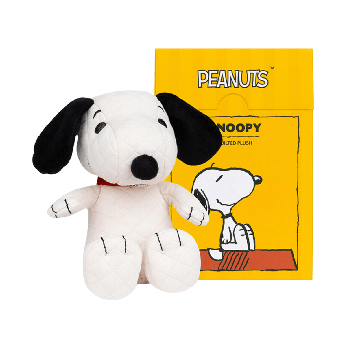 Bon Bon Toys Snoopy Quilted Jersey Plush Toy in Gift Box