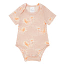 Botanical Baby Organic Short Sleeve Bodysuit - Pink Cockatoo