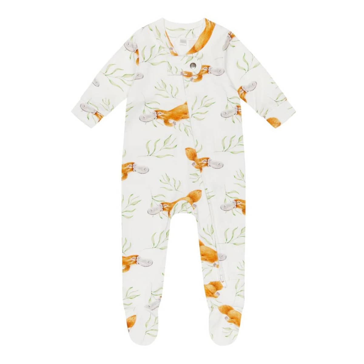 Botanical Baby Organic Zip Growsuit - Platypus