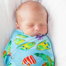 Botanical Baby Muslin Swaddle - Barrier Reef