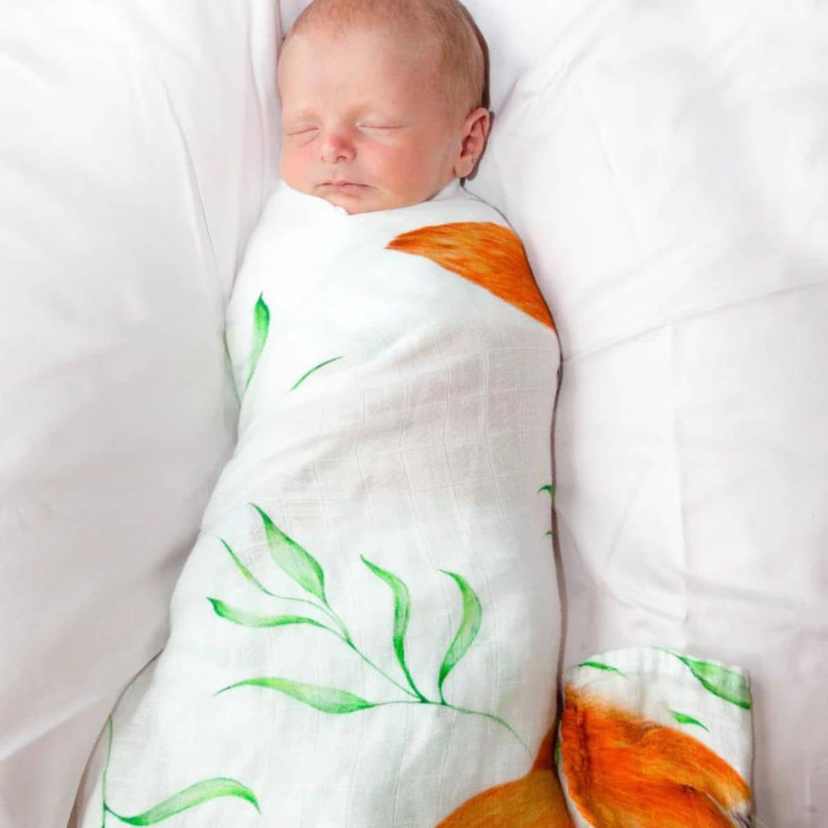 Botanical Baby Muslin Swaddle - Platypus