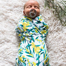 Botanical Baby Muslin Swaddle - Wattle